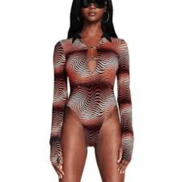 I.AM.GIA Dalia Body Suit in Artsy Print - NEW - Size XS - Picture 1 of 11